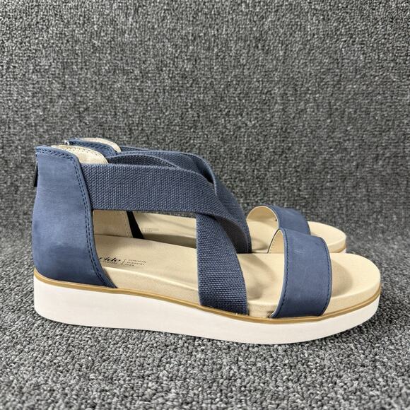 LifeStride Women's Giselle Blue Navy Cream Strappy Sandal Size 8 - Picture 5 of 11